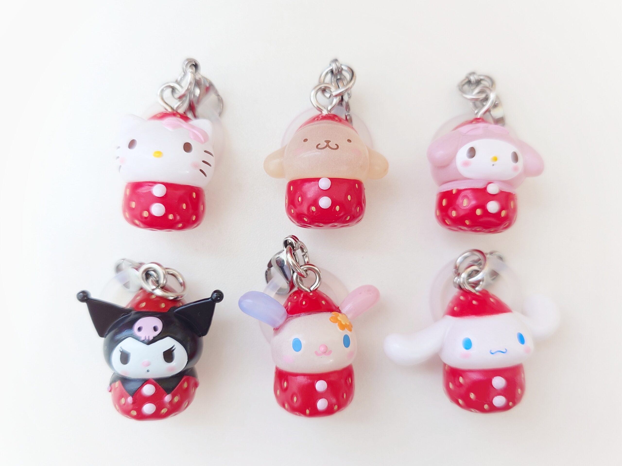 サンリオキャラクターズ いちごめじるしアクセサリー 全6種類コンプ ガチャ ⑫ コンプ サンリオキャラクターズ いちごめじるしアクセサリー 全6種